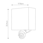 Flambeau Wall Light from the Swirl range. Swirl 1-light Small Wall Light - Gold Leaf – SKU FB-SWIRL-1S-G
