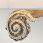Flambeau Wall Light from the Swirl range. Swirl 1-light Small Wall Light - Bone White – SKU FB-SWIRL-1S-W