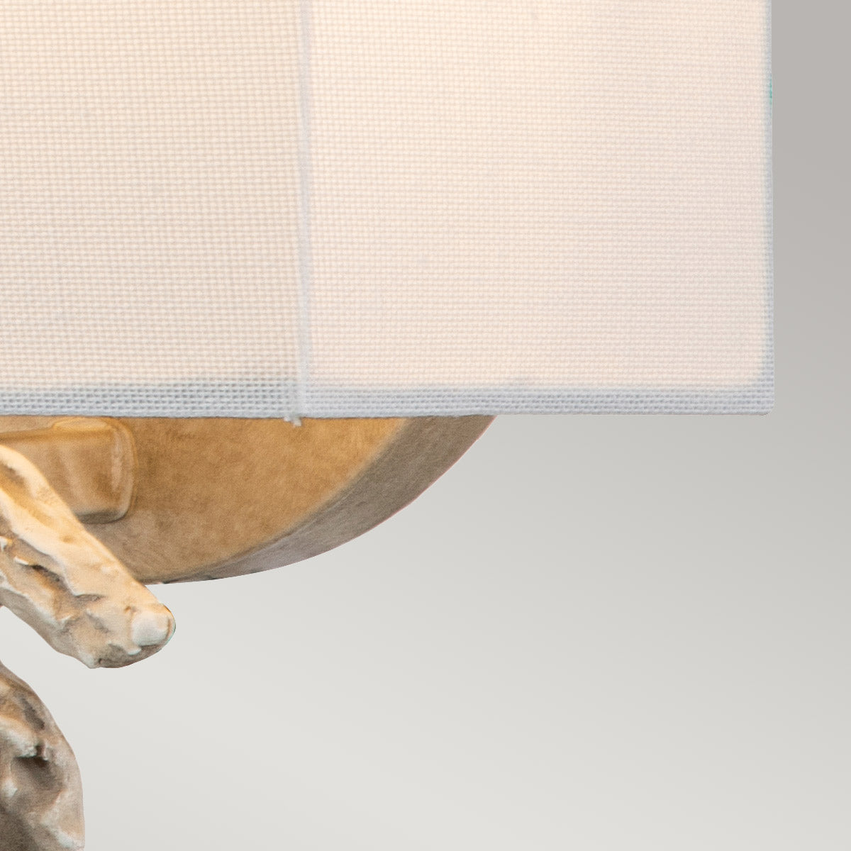 Flambeau Wall Light from the Swirl range. Swirl 1lt Small Wall Light - Bone White Product Code = FB-SWIRL-1S-W