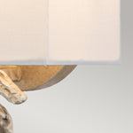 Flambeau Wall Light from the Swirl range. Swirl 1lt Small Wall Light - Bone White Product Code = FB-SWIRL-1S-W