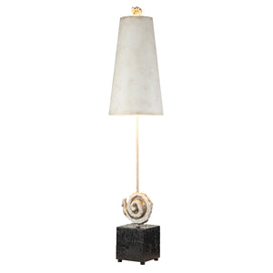Flambeau Table Lamp from the Swirl range. Swirl 1lt Table Lamp - Bone White Product Code = FB-SWIRL-TL