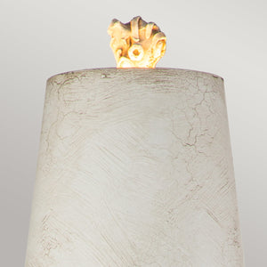 Flambeau Table Lamp from the Swirl range. Swirl 1lt Table Lamp - Bone White Product Code = FB-SWIRL-TL