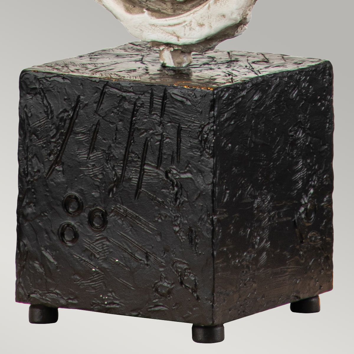 Flambeau Table Lamp from the Swirl range. Swirl 1-light Table Lamp - Bone White – SKU FB-SWIRL-TL