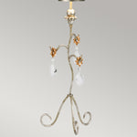Flambeau Table Lamp from the Tivoli range. Tivoli 1 Light Table Lamp - Silver & Cream Patina Product Code = FB-TIVOLI-TL-SV