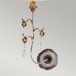 Flambeau Wall Light from the Tivoli range. Tivoli 1 Light Wall Light - Silver & Cream Patina Product Code = FB-TIVOLI-W1-SV