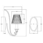 Feiss Wall Light from the Abbey range. Abbey 1 Light Wall Light – SKU FE-ABBEY1