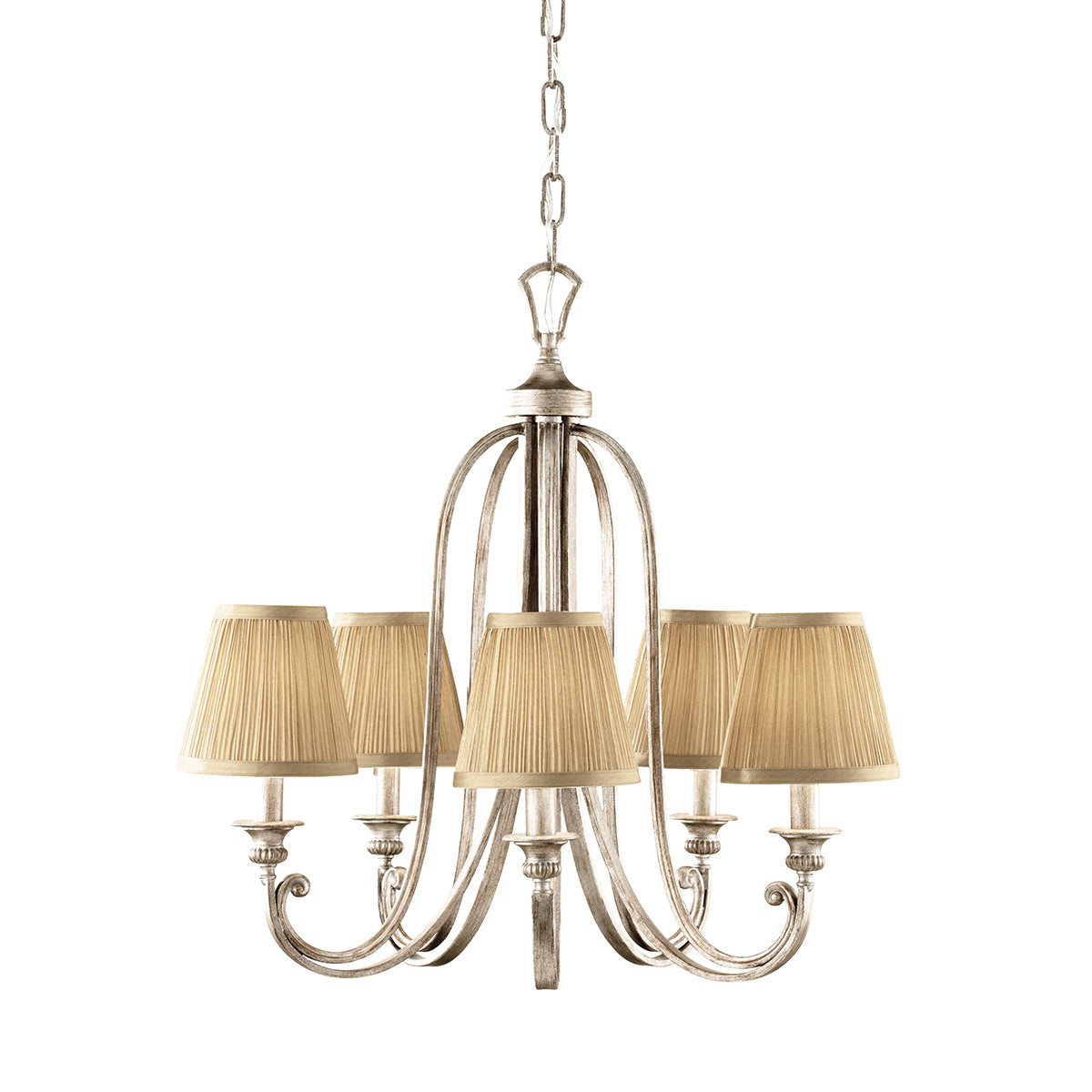 Feiss Chandelier from the Abbey range. Abbey 5 Light Chandelier Product Code = FE-ABBEY5