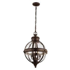 Feiss Chandelier from the Adams range. Adams 3 Light Pendant Chandelier Product Code = FE-ADAMS-3P-BRZ