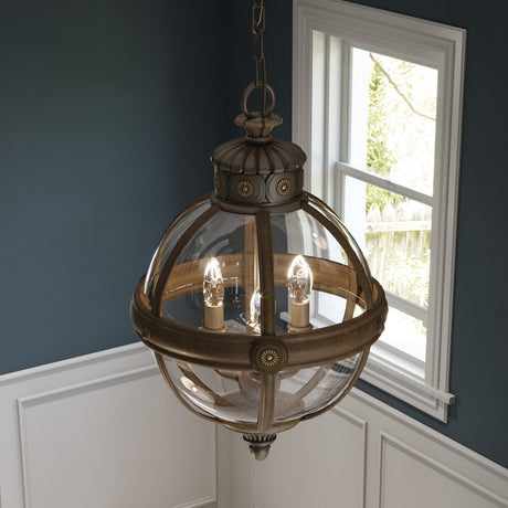 Feiss Chandelier from the Adams range. Adams 3 Light Pendant Chandelier Product Code = FE-ADAMS-3P-BRZ