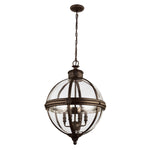 Feiss Chandelier from the Adams range. Adams 4 Light Pendant Chandelier Product Code = FE-ADAMS-4P-BRZ