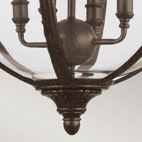 Feiss Chandelier from the Adams range. Adams 4 Light Pendant Chandelier Product Code = FE-ADAMS-4P-BRZ