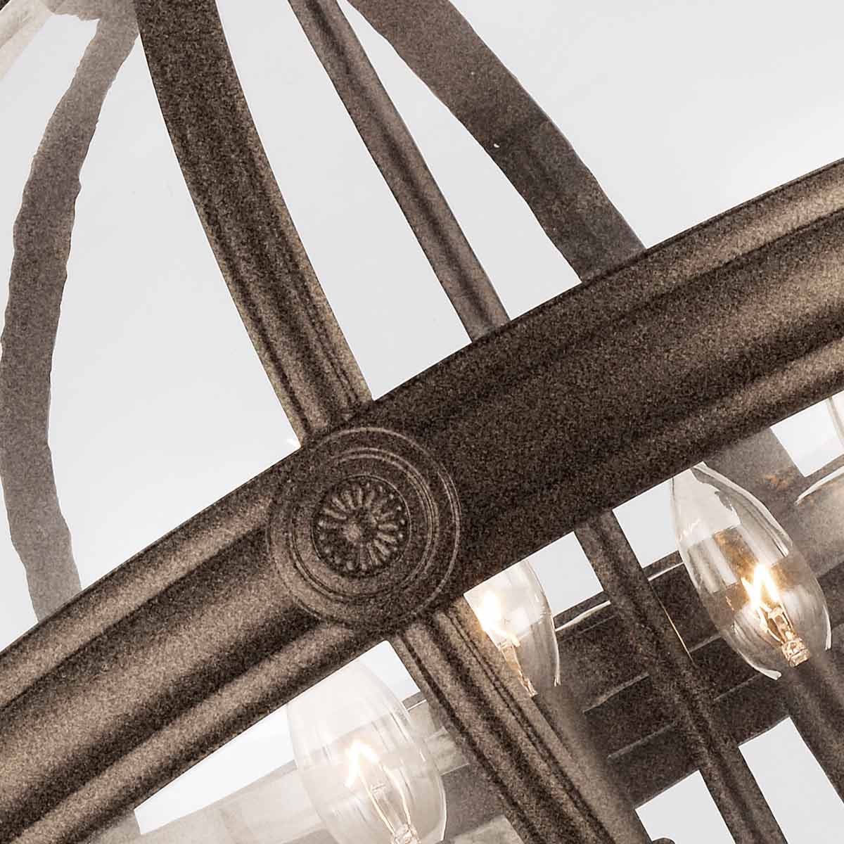 Feiss Chandelier from the Adams range. Adams 4 Light Pendant Chandelier Product Code = FE-ADAMS-4P-BRZ
