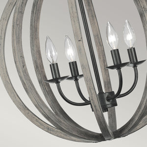 Feiss Pendant from the Allier range. Allier 4 Light Pendant Product Code = FE-ALLIER-4P-WW