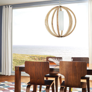 Feiss Pendant from the Allier range. Allier 1 Light Large Pendant Product Code = FE-ALLIER-P-L-LW