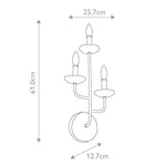 Feiss Wall Light from the Annie range. Annie 3 Light Wall Light – SKU FE-ANNIE3-PSW