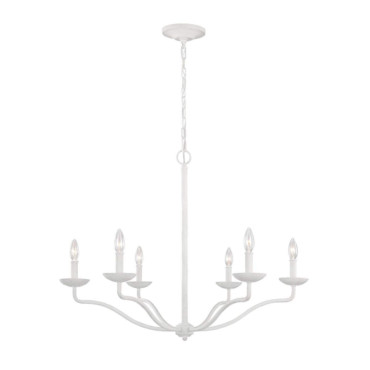 Feiss Annie 6 Light Chandelier – SKU FE-ANNIE6-PSW