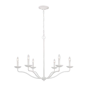 Feiss Annie 6 Light Chandelier FE-ANNIE6-PSW