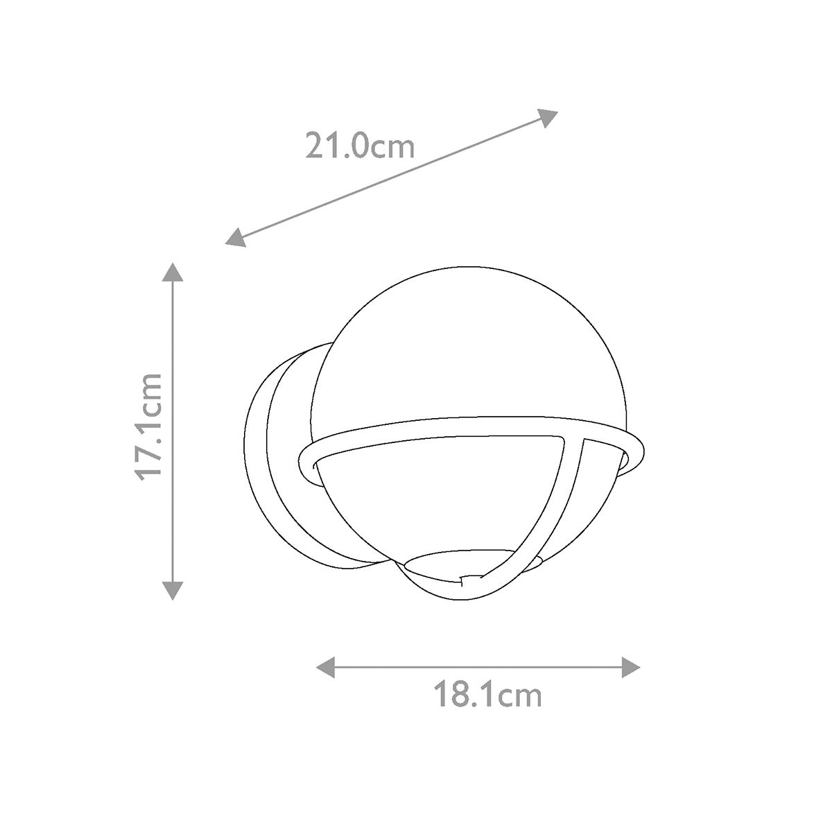 Feiss Wall Light from the Apollo range. Apollo 1 Light Wall Light – SKU FE-APOLLO1-PN