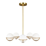Feiss Chandelier from the Apollo range. Apollo 5 Light Chandelier Product Code = FE-APOLLO5-BB