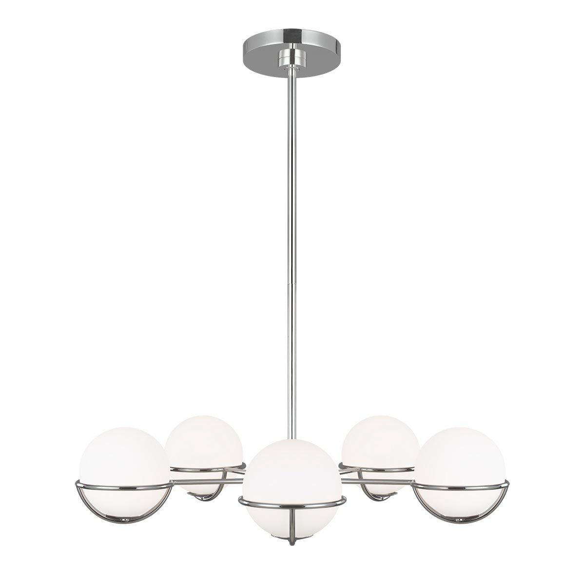 Feiss Chandelier from the Apollo range. Apollo 5 Light Chandelier – SKU FE-APOLLO5-PN