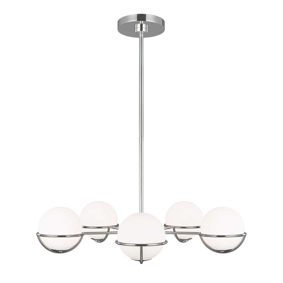 Feiss Chandelier from the Apollo range. Apollo 5 Light Chandelier Product Code = FE-APOLLO5-PN