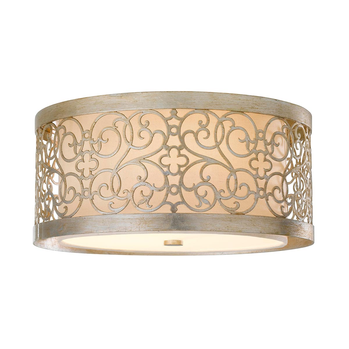 Feiss Ceiling Flush from the Arabesque range. Arabesque 2 Light Flush Light Product Code = FE-ARABESQUE-F