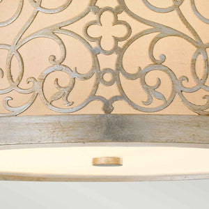 Feiss Ceiling Flush from the Arabesque range. Arabesque 2 Light Flush Light Product Code = FE-ARABESQUE-F