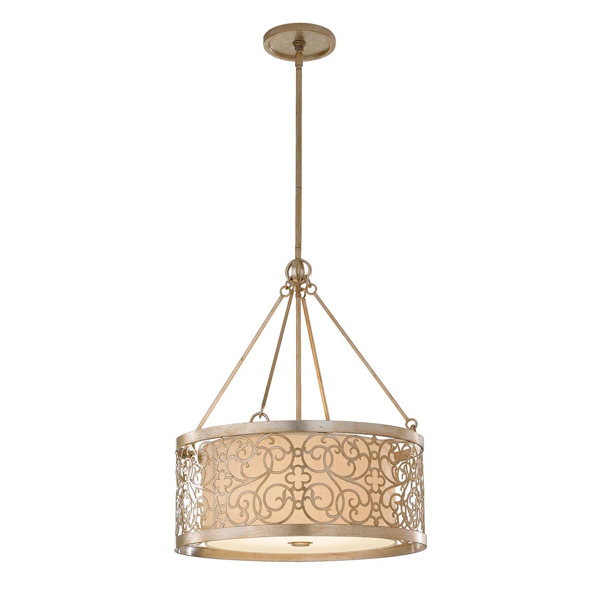 Feiss Pendant from the Arabesque range. Arabesque 4 Light Chandelier  Product Code = FE-ARABESQUE4