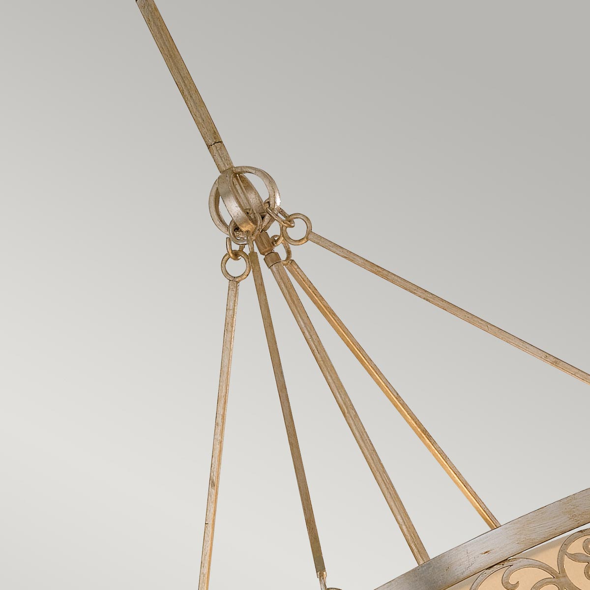 Feiss Pendant from the Arabesque range. Arabesque 4 Light Chandelier  Product Code = FE-ARABESQUE4