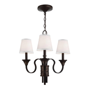 Feiss Chandelier from the Arbor Creek range. Feiss Arbor Creek 3Lt Chandelier  Product Code = FE-ARBOR-CREEK3