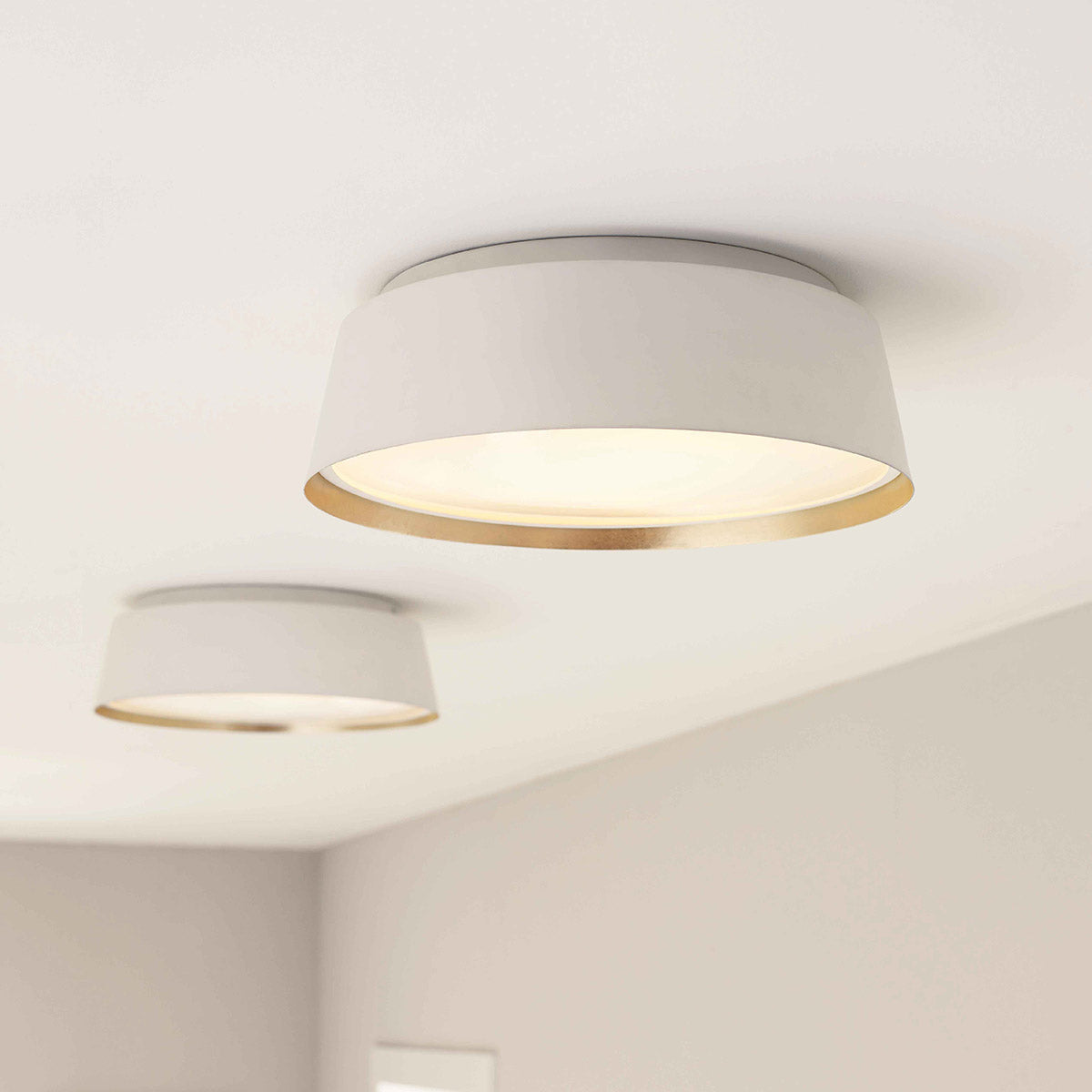 Feiss Asher 3 Light Flush Light FE-ASHER-3F-WHT