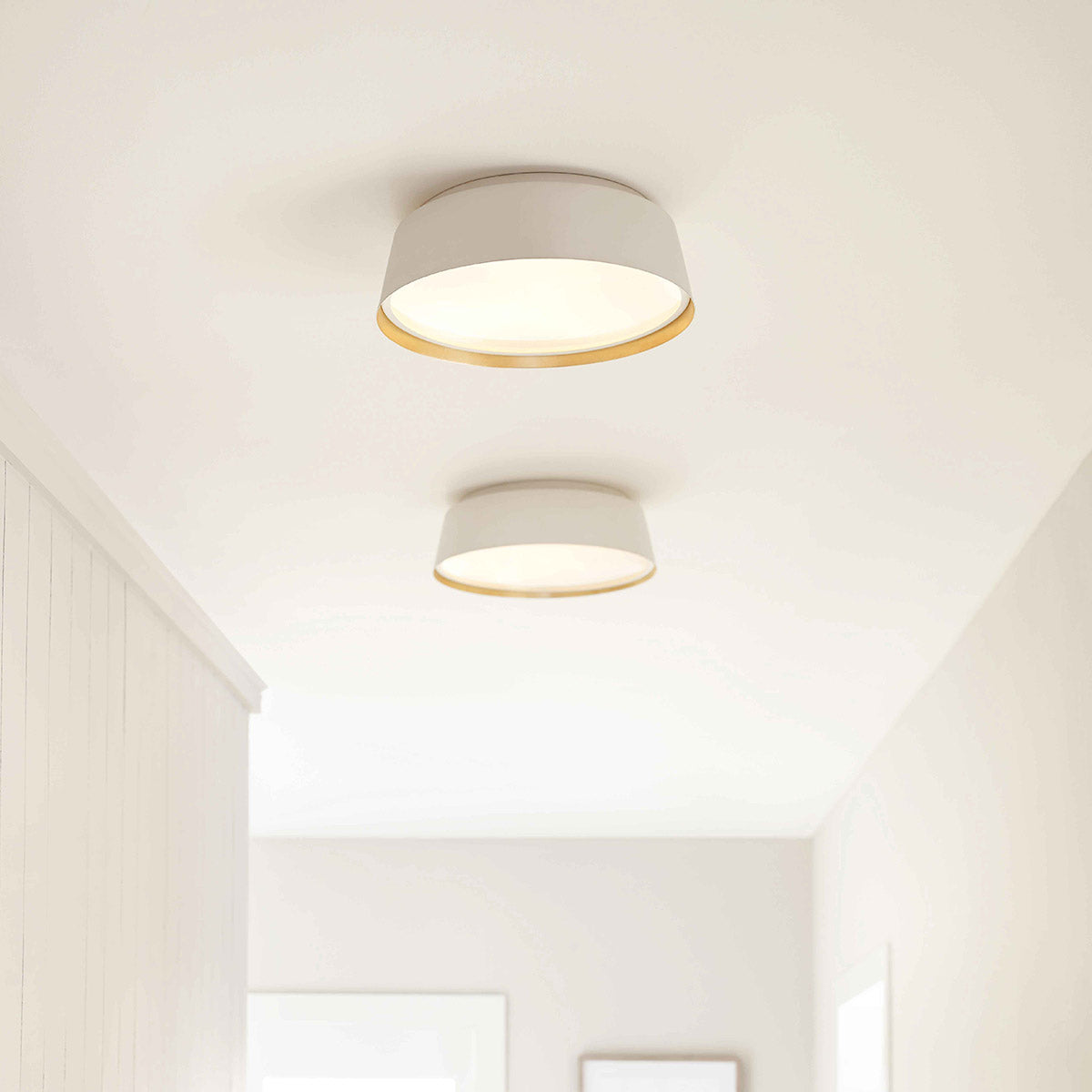 Feiss Asher 3 Light Flush Light FE-ASHER-3F-WHT