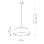 Feiss Asher 5 Light Pendant – SKU FE-ASHER-5P-MB