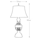 Feiss Table Lamp from the Augustine range. Augustine 1 Light Table Lamp – SKU FE-AUGUSTINE-TL