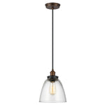Feiss Pendant from the Baskin range. Baskin 1 Light Pendant Product Code = FE-BASKIN-P-B-BR