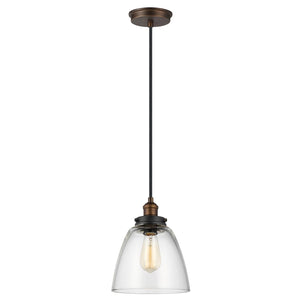 Feiss Pendant from the Baskin range. Baskin 1 Light Pendant Product Code = FE-BASKIN-P-B-BR