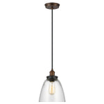 Feiss Pendant from the Baskin range. Baskin 1 Light Pendant Product Code = FE-BASKIN-P-B-BR