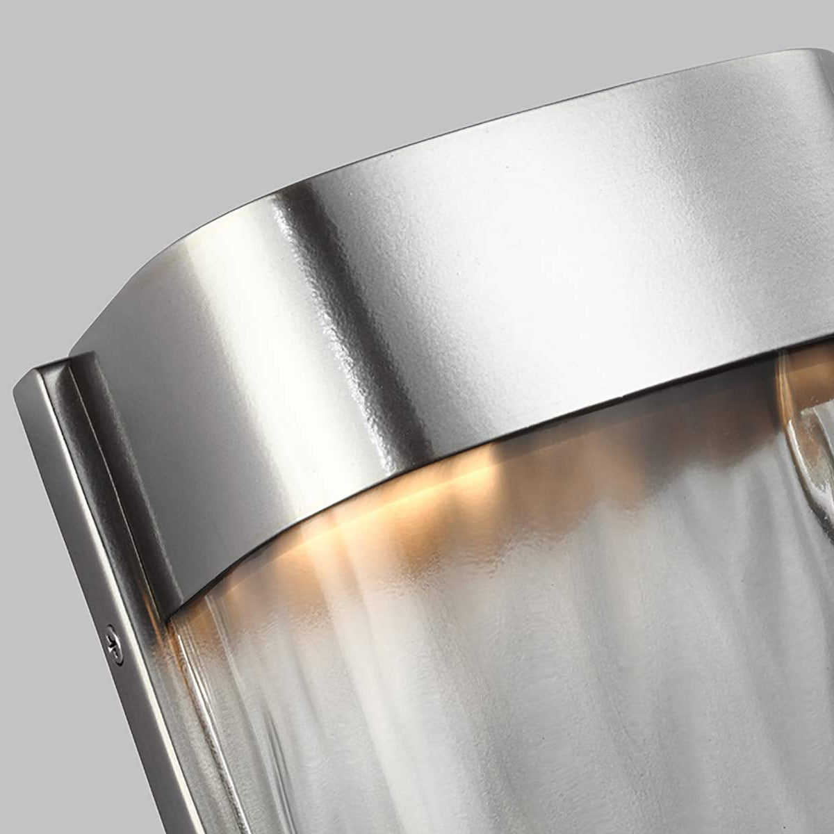 Feiss Outdoor Wall Light from the Bennie range. Bennie 1 Light Large LED Wall Light - Painted Brushed Steel Product Code = FE-BENNIE-L-PBS