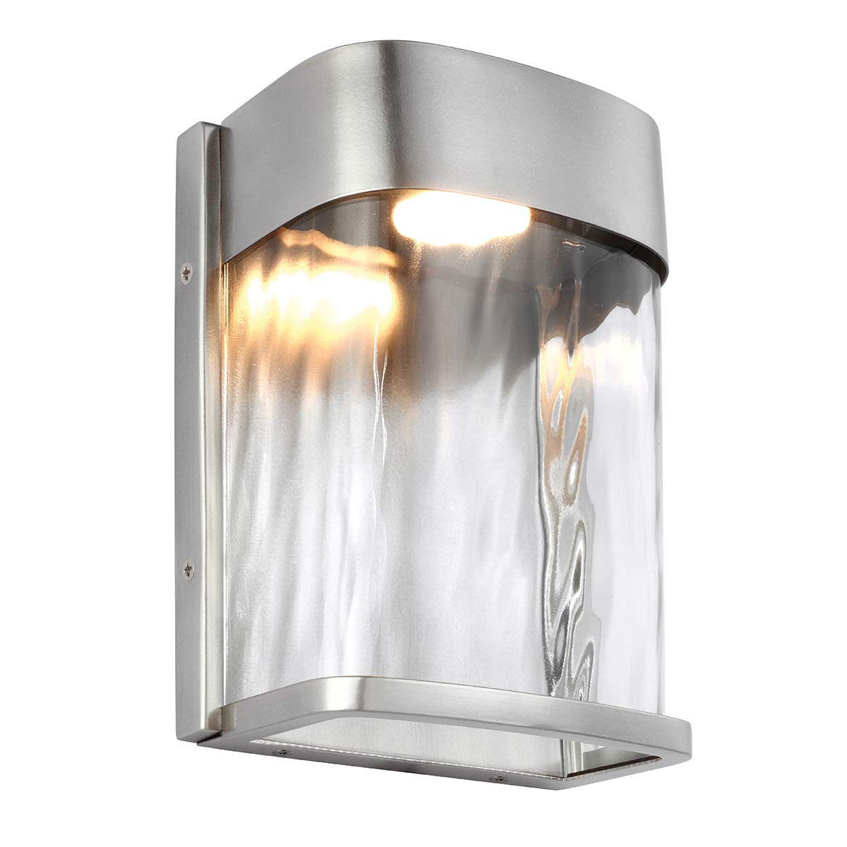Feiss Outdoor Wall Light from the Bennie range. Bennie 1 Light Small LED Wall Light - Painted Brushed Steel Product Code = FE-BENNIE-S-PBS