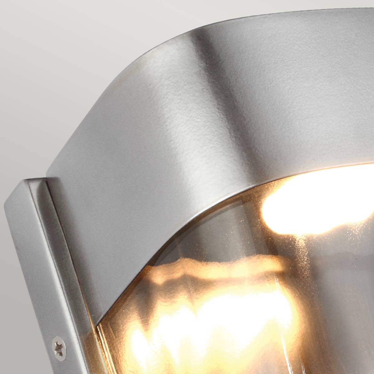 Feiss Outdoor Wall Light from the Bennie range. Bennie 1 Light Small LED Wall Light - Painted Brushed Steel Product Code = FE-BENNIE-S-PBS