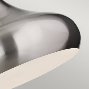 Feiss Pendant from the Beso range. Beso 1 Light Large Pendant - Brushed Steel Product Code = FE-BESO-P-L-BS