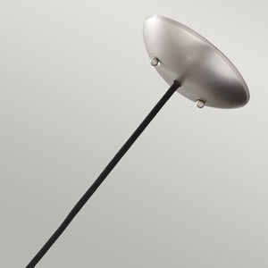 Feiss Pendant from the Beso range. Beso 1 Light Large Pendant - Brushed Steel Product Code = FE-BESO-P-L-BS