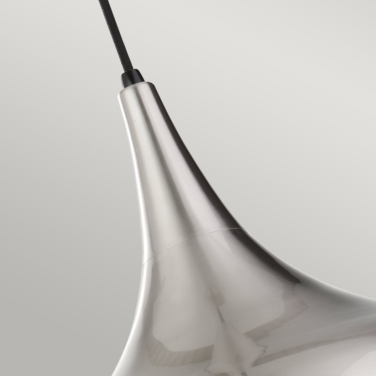 Feiss Pendant from the Beso range. Beso 1 Light Large Pendant - Brushed Steel Product Code = FE-BESO-P-L-BS