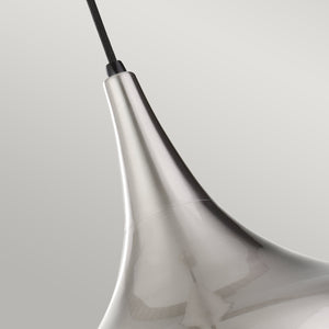 Feiss Pendant from the Beso range. Beso 1 Light Large Pendant - Brushed Steel Product Code = FE-BESO-P-L-BS
