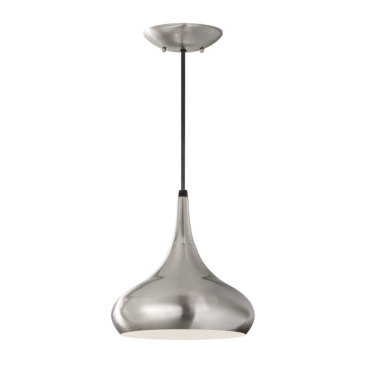 Feiss Pendant from the Beso range. Beso 1 Light Medium Pendant Product Code = FE-BESO-P-M-BS