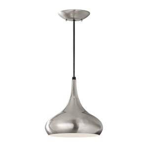 Feiss Pendant from the Beso range. Beso 1 Light Medium Pendant Product Code = FE-BESO-P-M-BS
