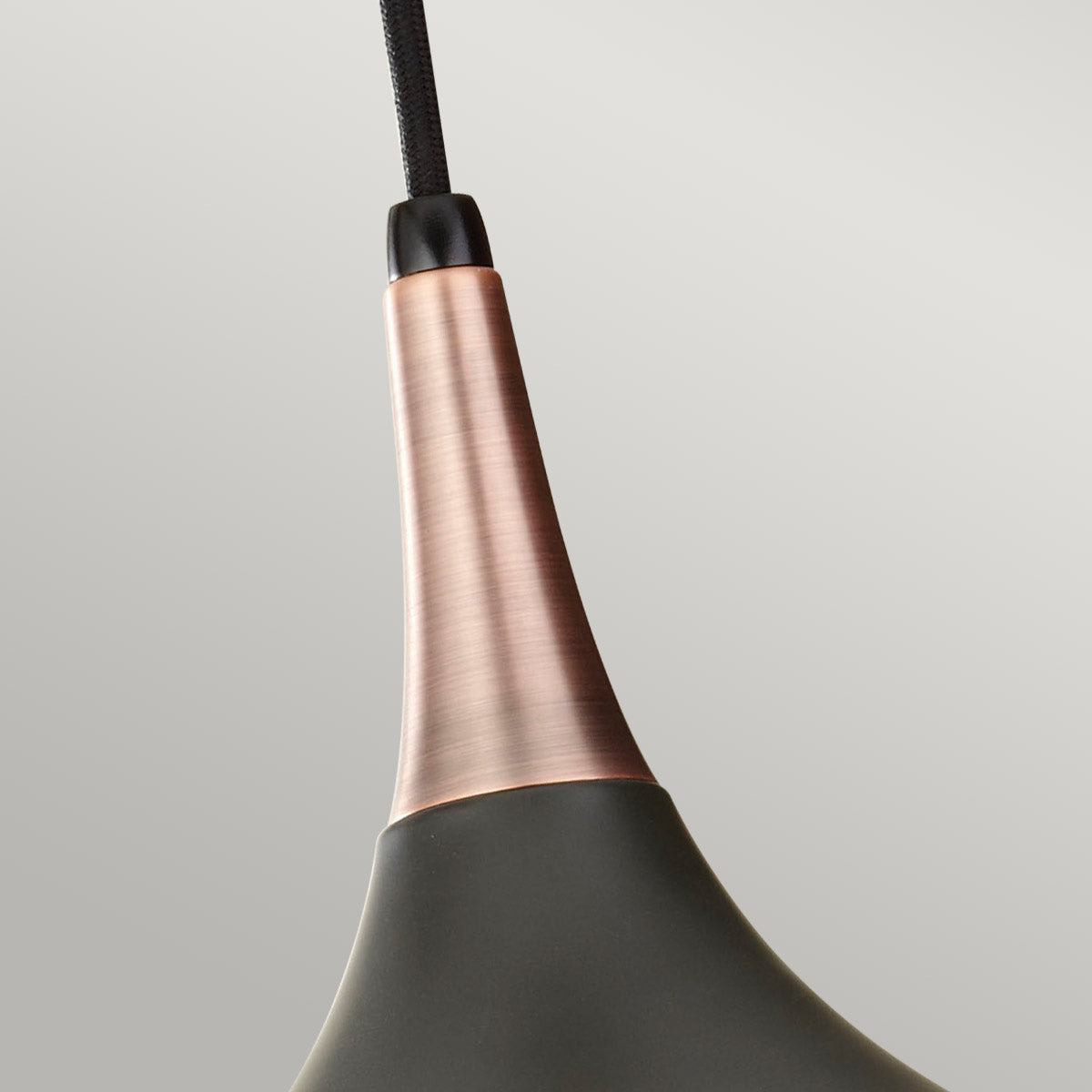 Feiss Pendant from the Beso range. Beso 1 Light Medium Pendant Product Code = FE-BESO-P-M-DBZ