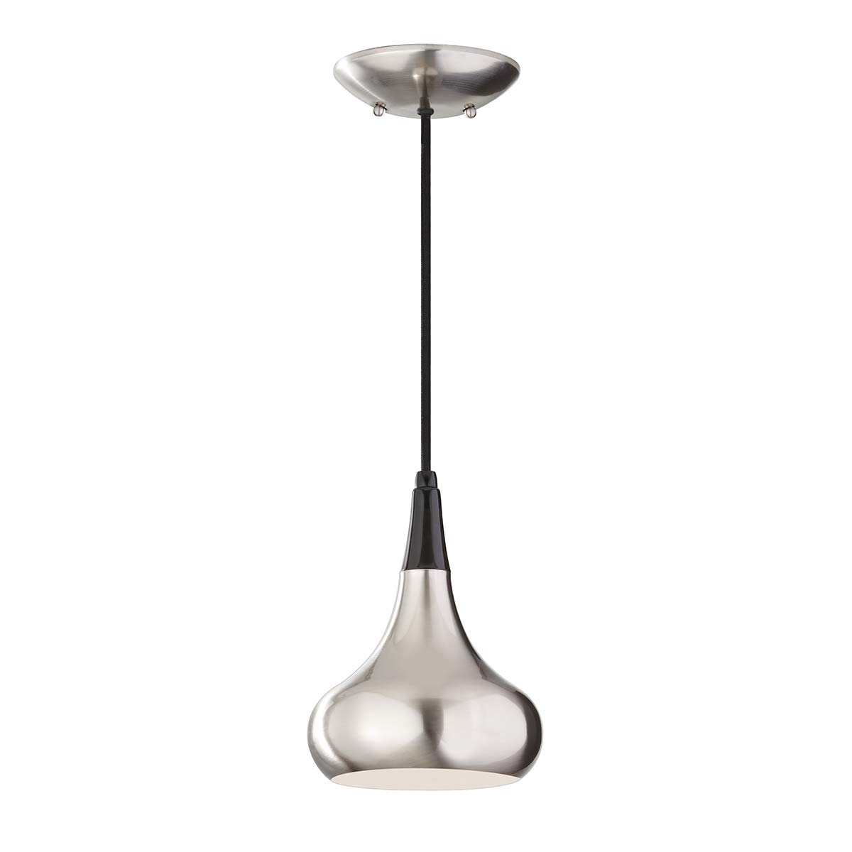 Feiss Pendant from the Beso range. Beso 1 Light Mini Pendant Product Code = FE-BESO-P-S-BS
