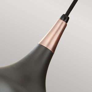 Feiss Pendant from the Beso range. Beso 1 Light Mini Pendant Product Code = FE-BESO-P-S-DBZ