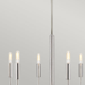 Feiss Chandelier from the Brianna range. Brianna 6 lt Chandelier Product Code = FE-BRIANNA6-PN